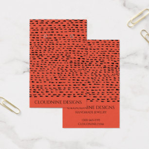 Dotty Earring Necklace Jewellery Display Card