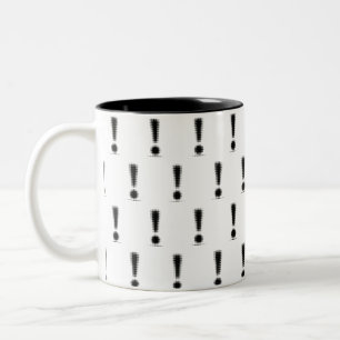Dotty Exclamation Mark Two-Tone Coffee Mug