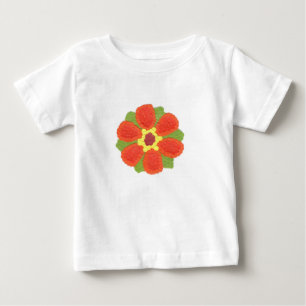 Dotty Flower Gerber Cotton Baby T-Shirt
