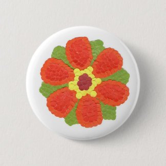 Dotty Flower Round Badge 2 Inch Round Button