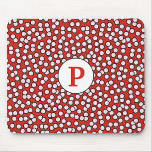 Dotty Monogram Pattern Mouse Pad