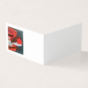 Dotty Robin Horizontal Book Folded Business Card