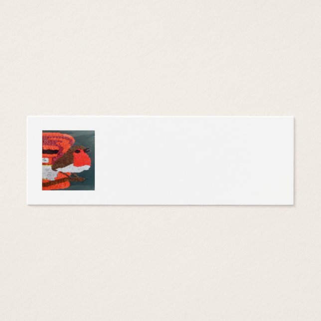 Dotty Robin Mini Business Card (Front)
