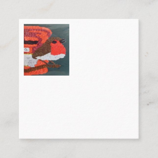 Dotty Robin Square Discount Card (Front)