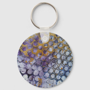 Dotty Spotty Abstract Keychain