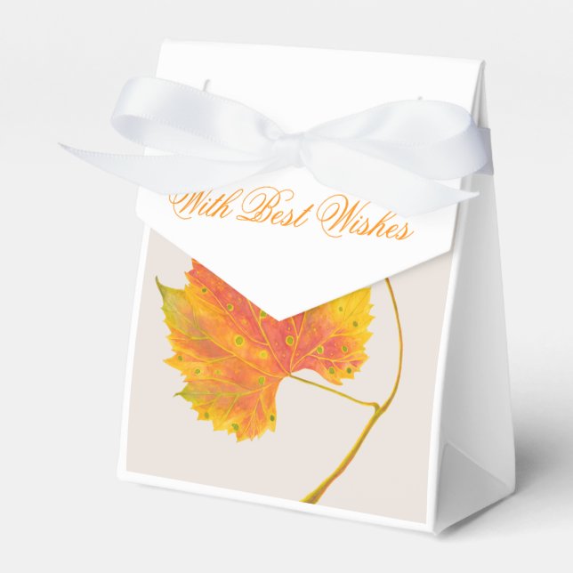 Dotty Spotty Fall on a Favour Box (Front Side)