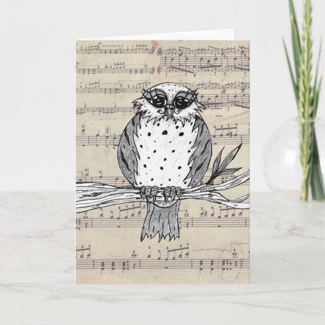 Dotty the Owl 22 Greeting Card (Front)