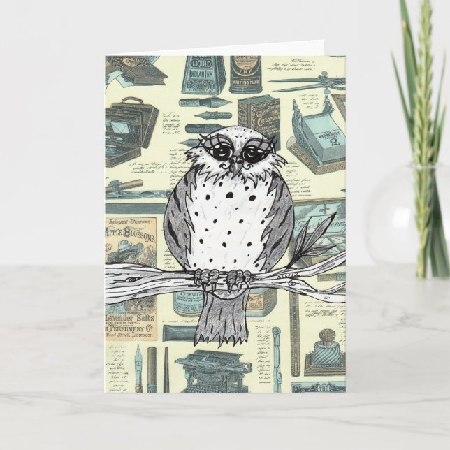 Dotty the Owl 3 Greeting Card (Front)