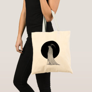 Dotwork Grim Reaper Tote Bag