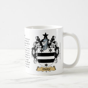 Doty, the Origin, the Meaning and the Crest Coffee Mug