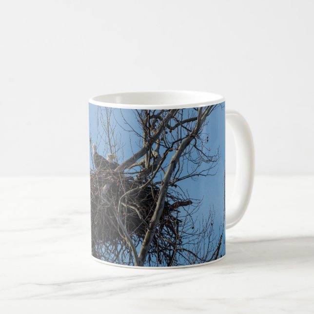 Double Aigle Trouble Café Mug (Devant droit)