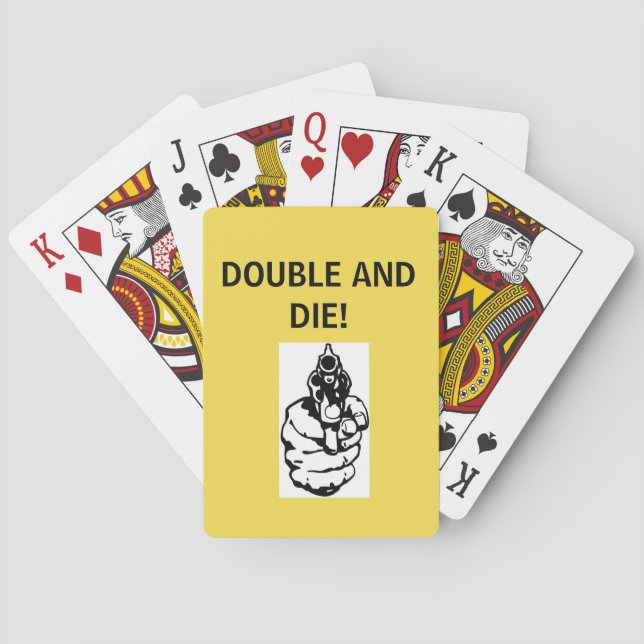 DOUBLE AND DIE PLAYING CARDS (Back)