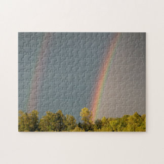 Double arc-en-ciel, puzzle de la photo 11x14 avec