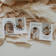 Double Arc Photo Invitation conjointe Anniversaire