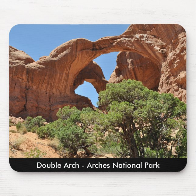 Double Arch - Arches National Park Mouse Pad (Front)