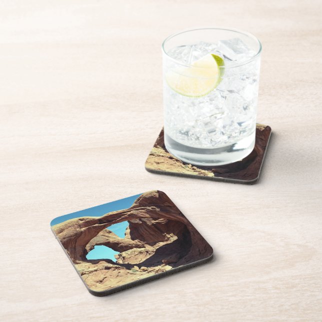 Double Arch Desert Landscape Photo Coaster (Right Side)