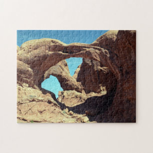 Double Arch Desert Landscape Photo Jigsaw Puzzle