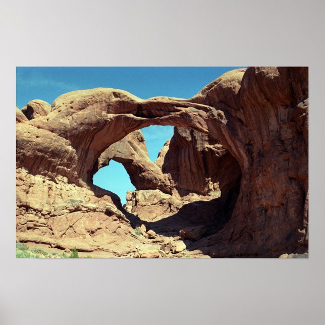 Double Arch Desert Photo Poster (Front)