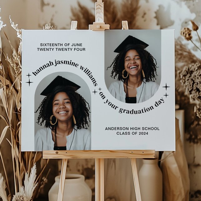 Double Arch Photo Girl Graduation Poster (Creator Uploaded)