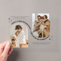 Double Arch Photo Godparents Proposal