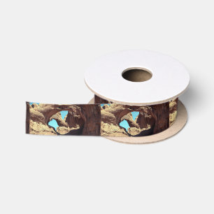Double Arch Utah Desert Landscape Photo Satin Ribbon