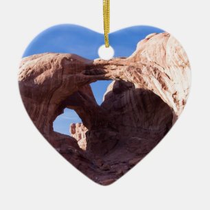 Double Arches Ceramic Ornament