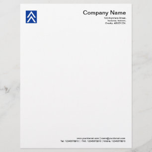 Double Arrow - Navy Blue Letterhead