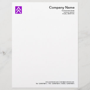 Double Arrow - Purple Letterhead