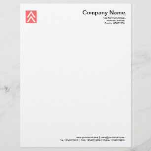 Double Arrow - Tropical Pink Letterhead