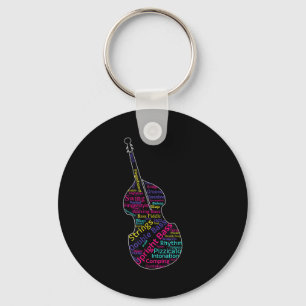 Double B Upright B Jazz Bist Musician Gift  Keychain