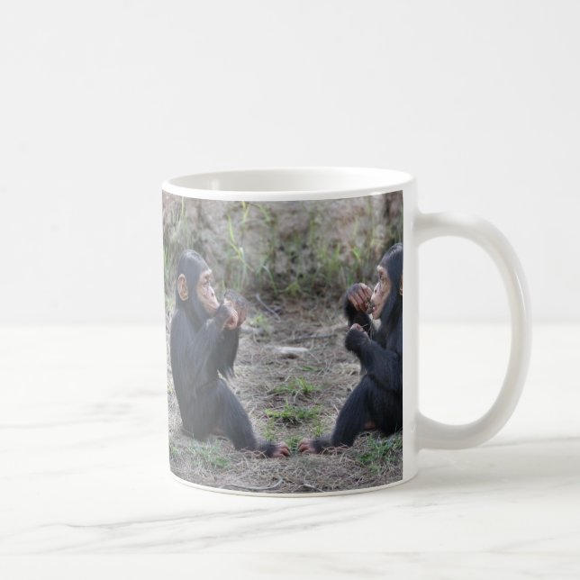 Double Baby Chimpanzees Drinking Cup (Right)