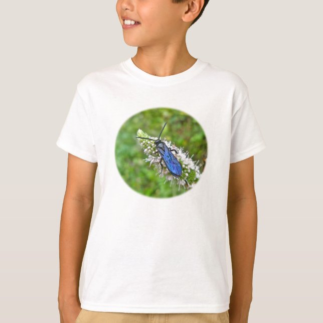 Double Banded Scoliid Wasp on Mint T-Shirt (Front)