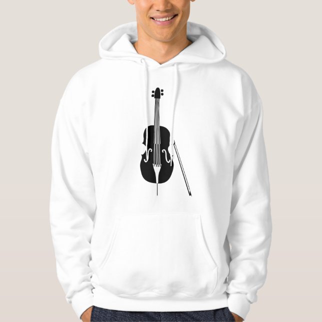 Double Bass - Black Hoodie (Front)