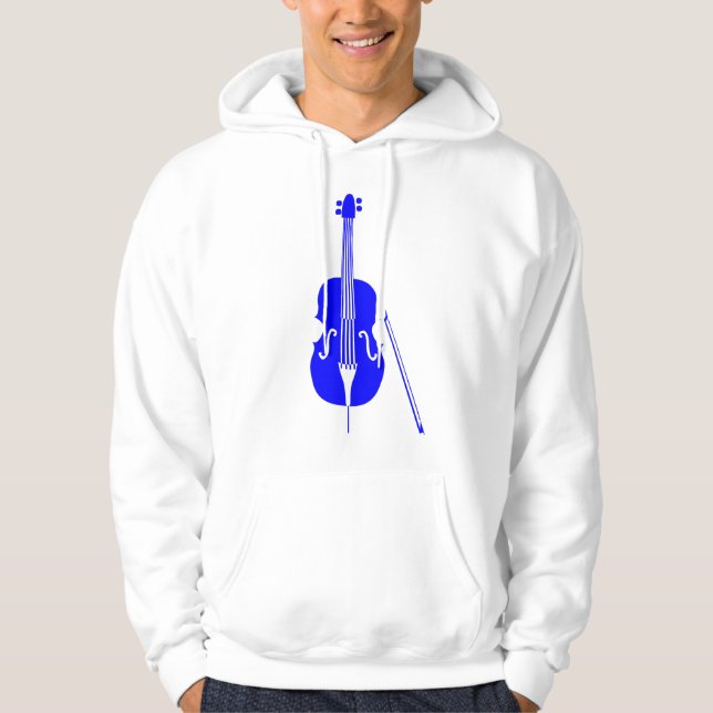 Double Bass - Blue Hoodie (Front)