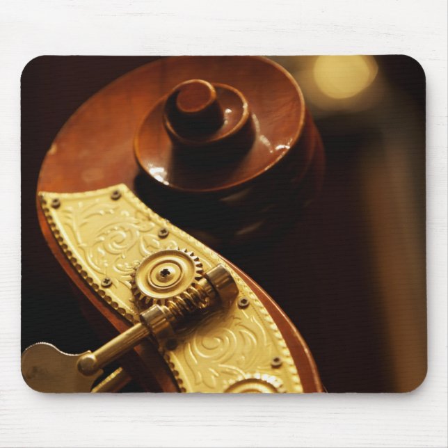 Double bass headstock 2 mouse pad (Front)