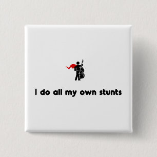 Double Bass Hero 2 Inch Square Button