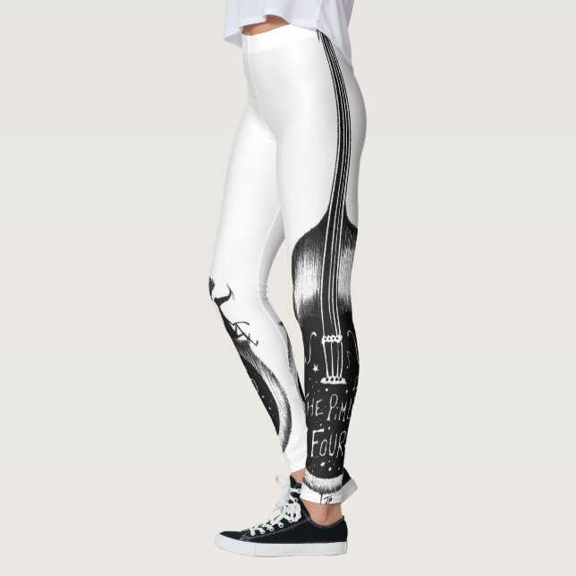 Double Bass leggins by Mr Trafalgar Leggings (Left)