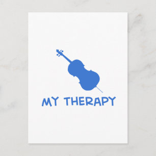 Double Bass my therapy Postcard