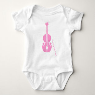 Double Bass - Pink Baby Bodysuit