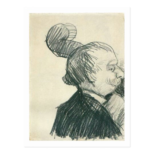 Double-Bass Player (F1244cv) Van Gogh Fine Art Postcard