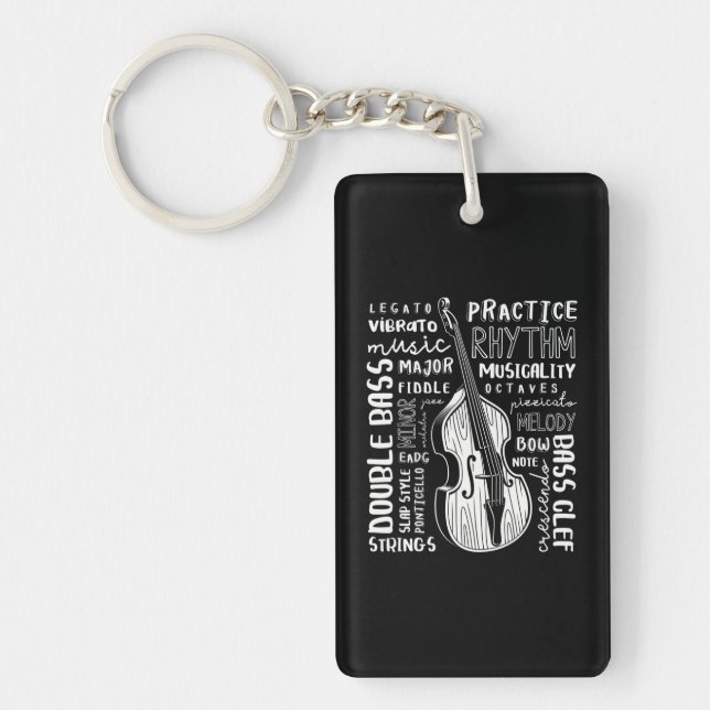 Double Bass Word Cloud Hors-droit Basse Art Musiqu (Devant)