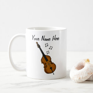 Double Basse Custom Mug Baid Musicien Cadeau