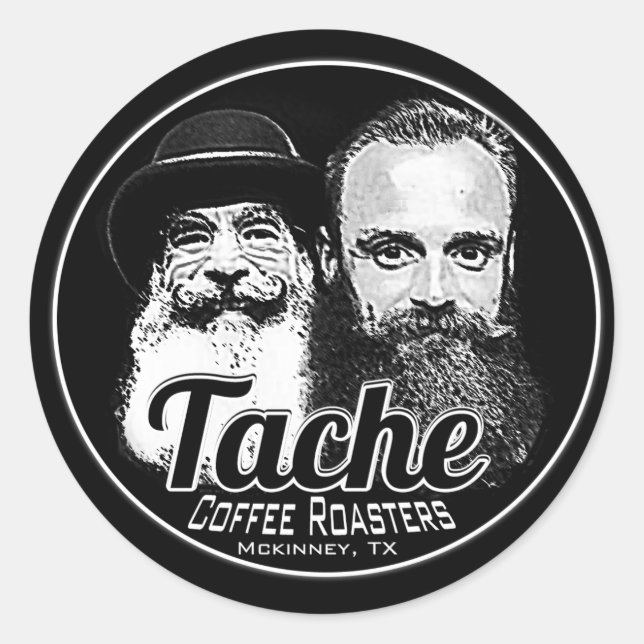 Double Beard Classic Round Sticker (Front)