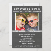 Double Birthday Invitation | Joint Invitation