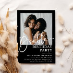 Double BIRTHDAY PARTY Minimal Joint Birthday Invitation<br><div class="desc">Create your own joint birthday party invitation with this minimal design. Simply add a photograph of your choice,  change the background colour and customize the template to your own event details. Viola!</div>