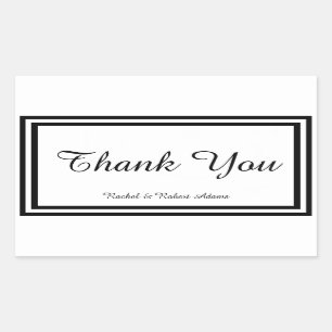 Double Black Trim - Rectangle Sticker