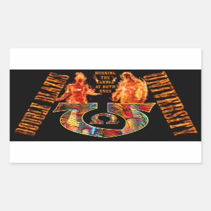 Double Blazes University Sticker