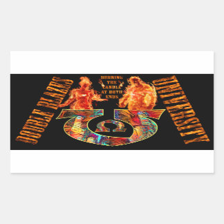 Double Blazes University Sticker