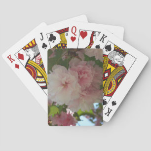 Double Blossoming Cherry Tree I Spring Floral Playing Cards