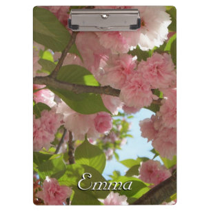 Double Blossoming Cherry Tree III Spring Floral Clipboard